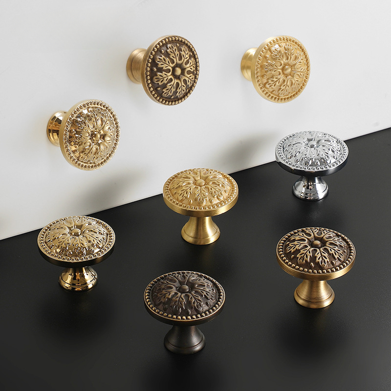 Furniture Hardware China - 1pcs Satin Brass Cabinet Door Handles