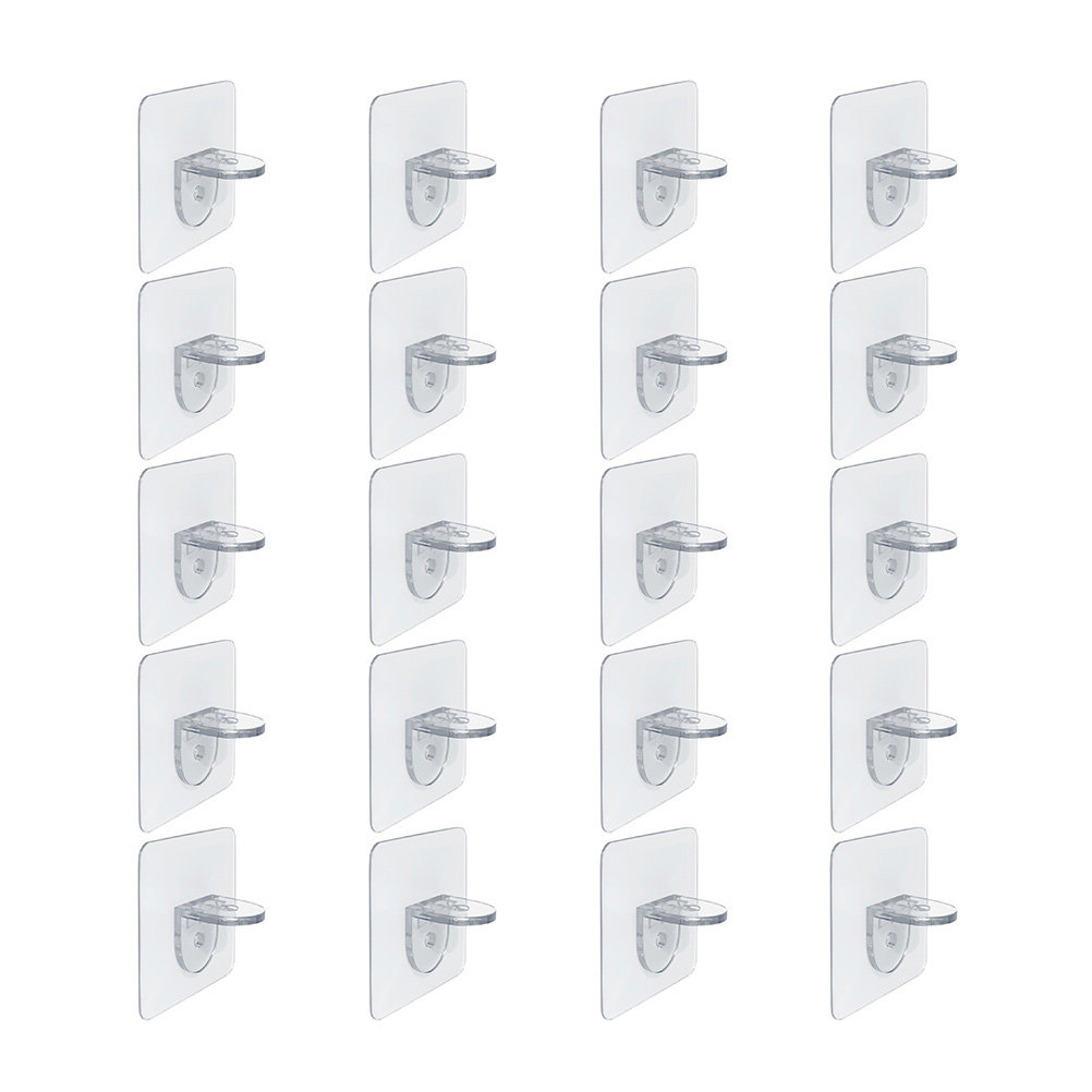 Shelf Peg Support - 20Pcs Adhesive Shelf Support Pegs Nail-Free