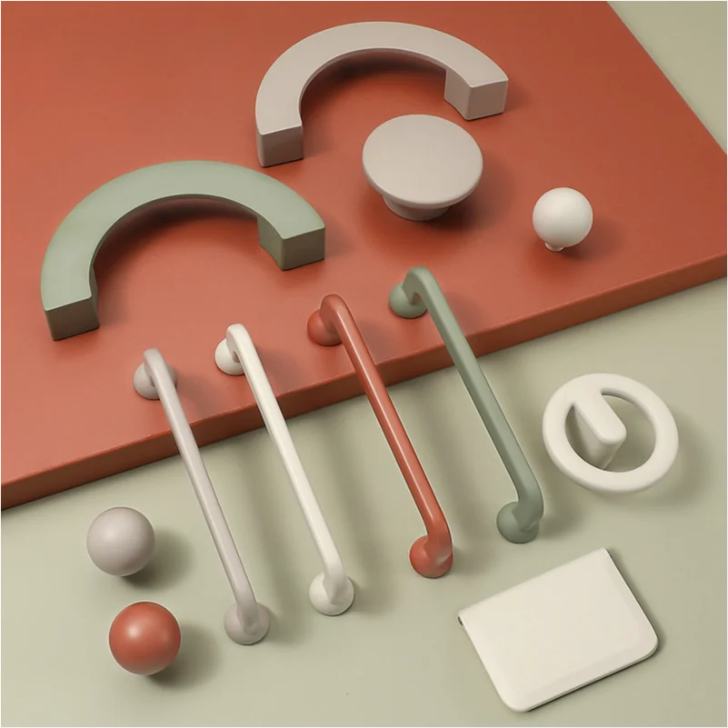 Furniture Hardware China - Modern Minimalist Cream Cabinet Door Handle,