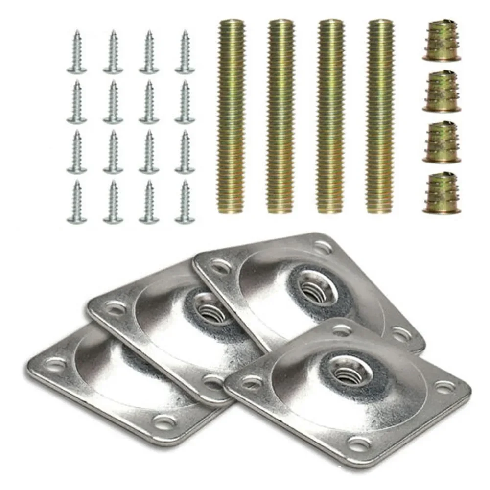 4 Metal Leg Fixing Mounting Pl - Furniture Leveling Hardware recensione e prezzo