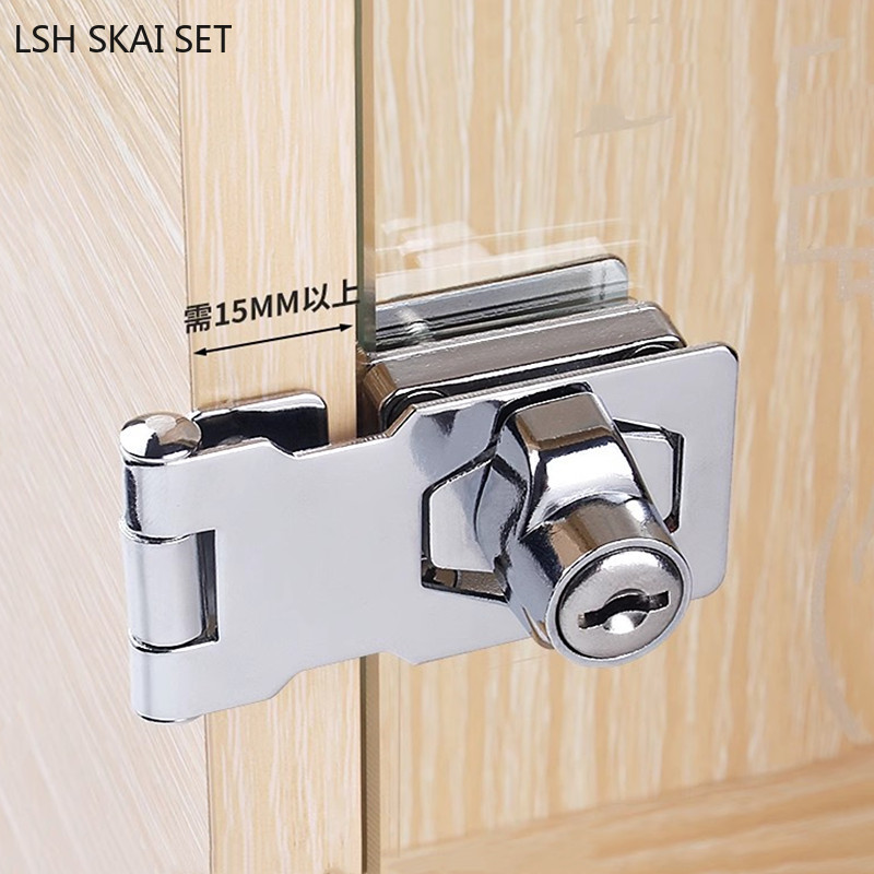 No-punch Glass Door Lock Store - Furniture Hardware Stores recensione e prezzo