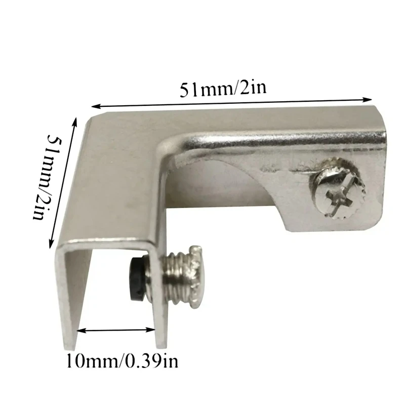 4Pcs L Type Glass Fixing Clip  - Furniture Hardware Types recensione e prezzo