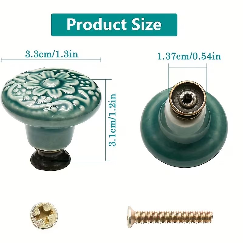 12pcs Ceramic Cabinet Knobs, F - Furniture Hardware China recensione e prezzo