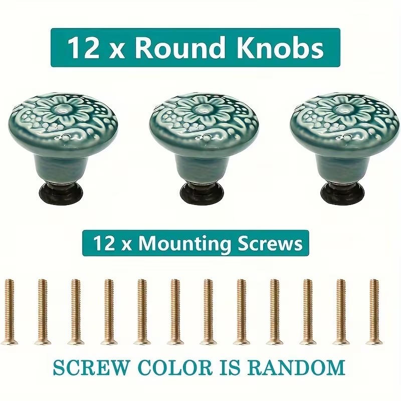 12pcs Ceramic Cabinet Knobs, F - Furniture Hardware China recensione e prezzo