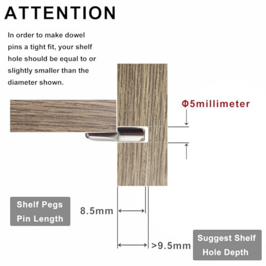 5mm Shelf Pins Spoon Shape She - Shelf Peg Support recensione e prezzo