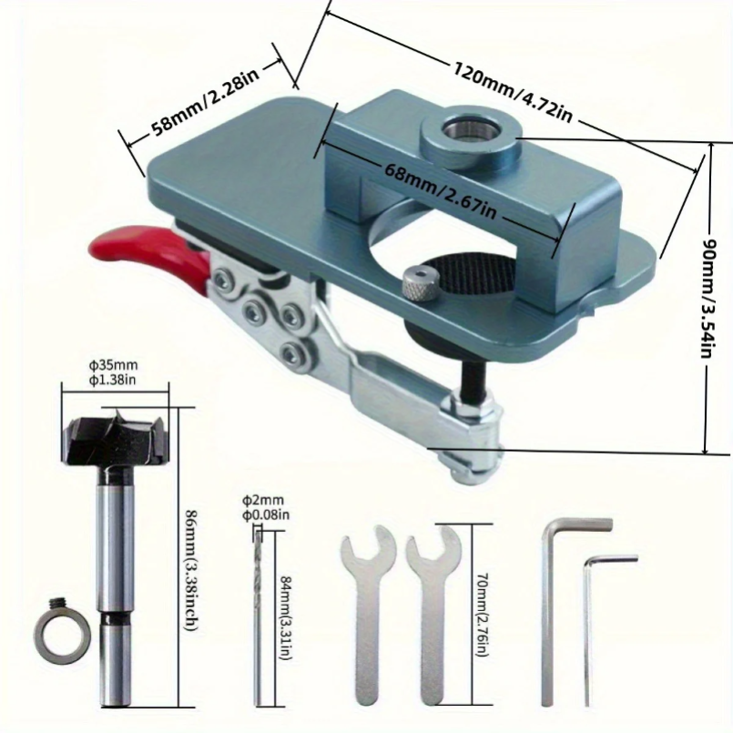 35mm Hinge Jig - Precise Borin - Furniture Hardware Fitting recensione e prezzo