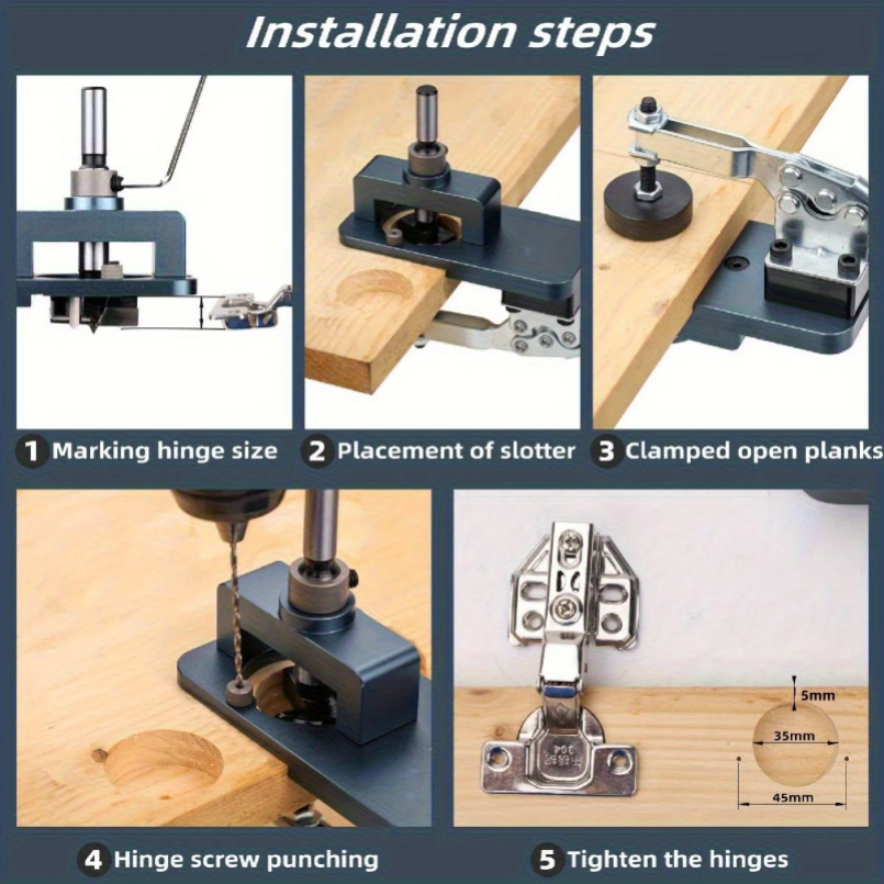 35mm Hinge Jig - Precise Borin - Furniture Hardware Fitting recensione e prezzo