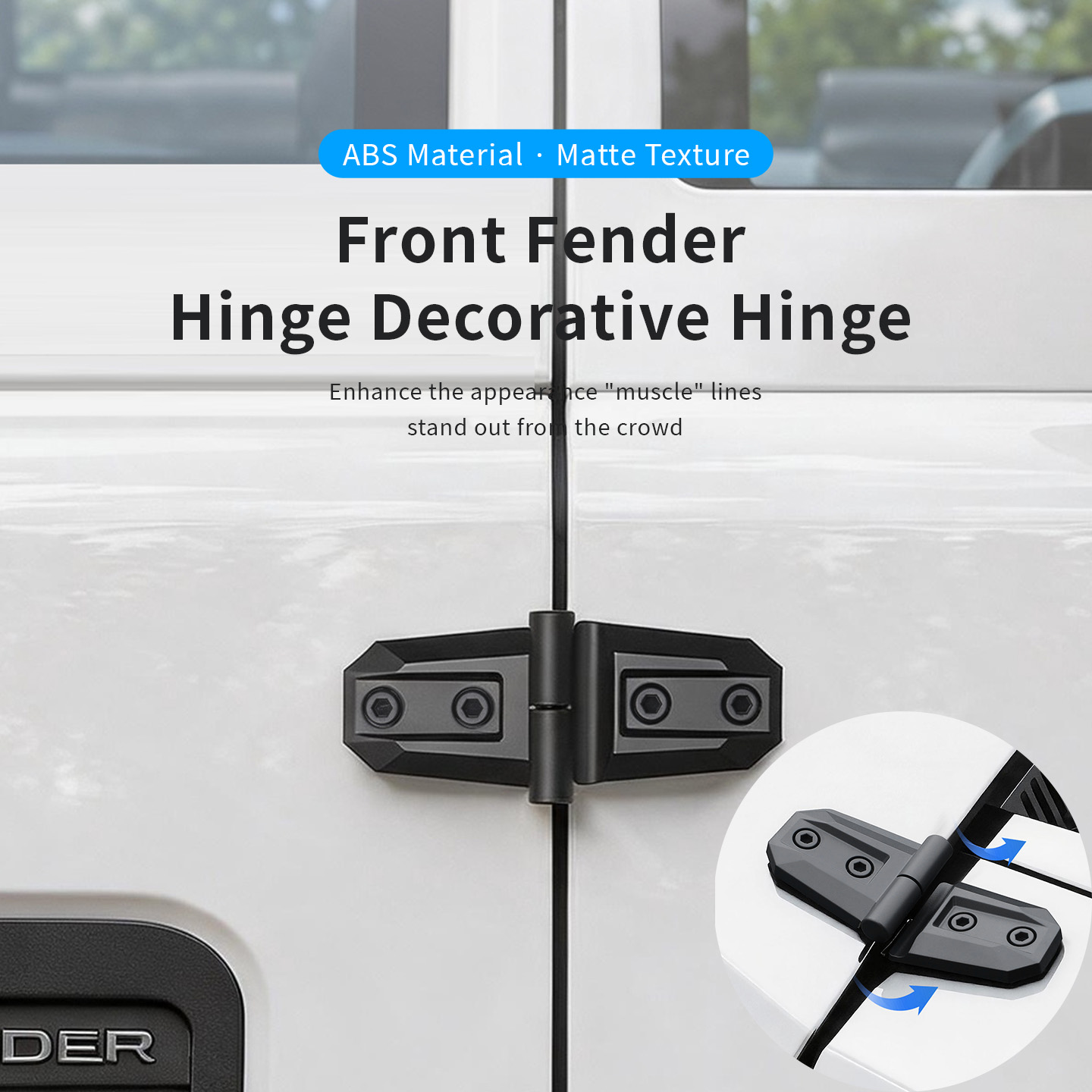 2PCS ABS Car Engine Hood Door  - Furniture Hardware Fitting recensione e prezzo
