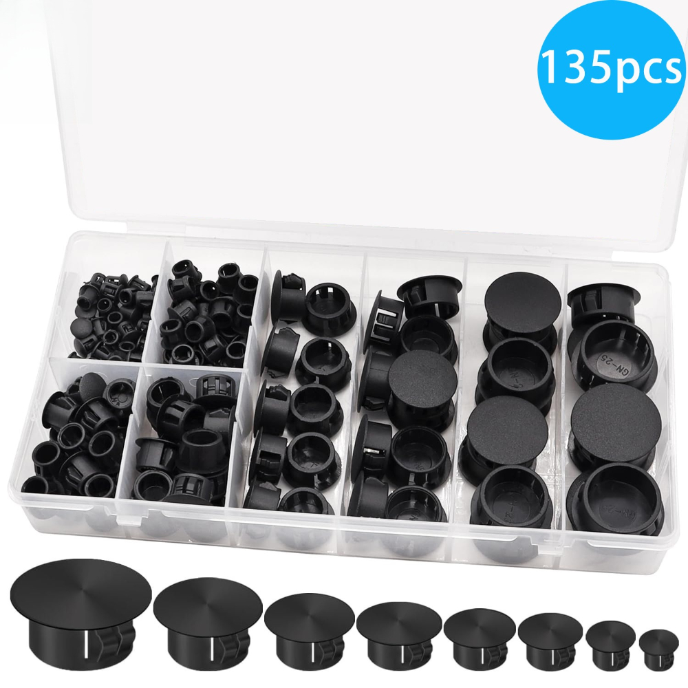 135pcs Black Cover Screw-type  - Furniture Hardware Types recensione e prezzo