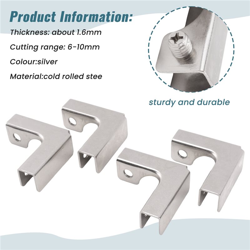 A68P-4Pcs L Type Glass Fixing  - Furniture Hardware Types recensione e prezzo