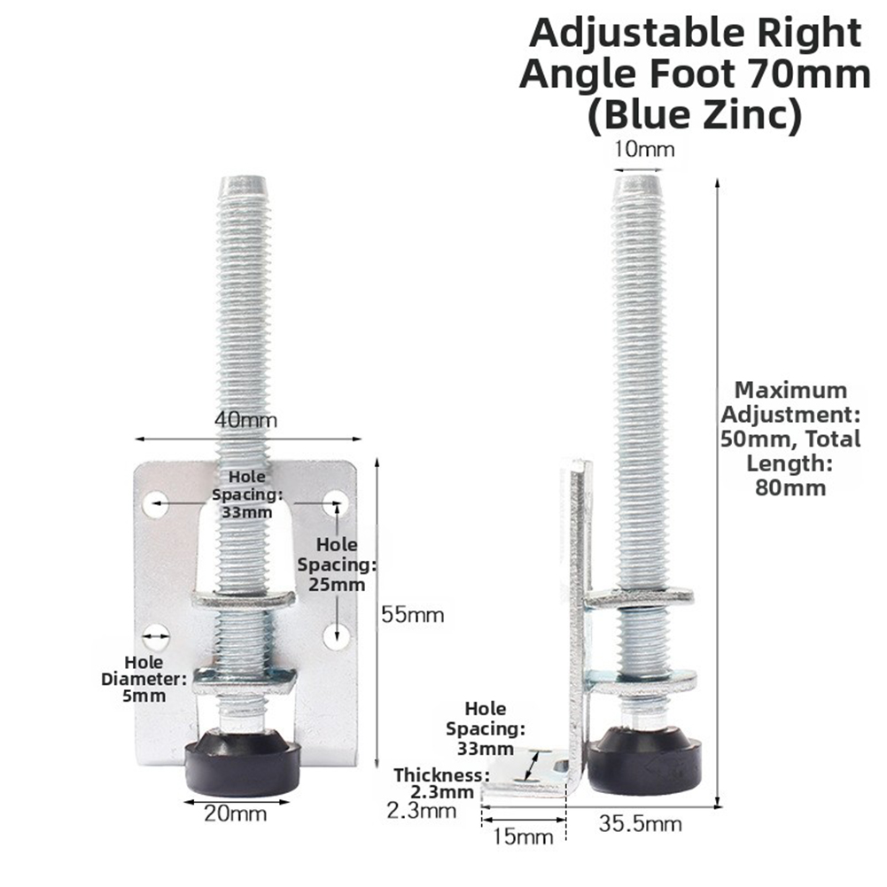 6 Pcs Adjustable Leveling Feet - Furniture Leveling Hardware recensione e prezzo