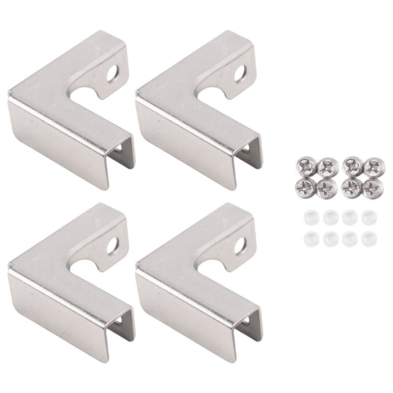 ABUI-4Pcs L Type Glass Fixing  - Furniture Hardware Types recensione e prezzo