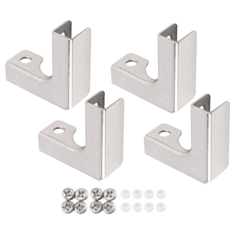 ABUI-4Pcs L Type Glass Fixing  - Furniture Hardware Types recensione e prezzo