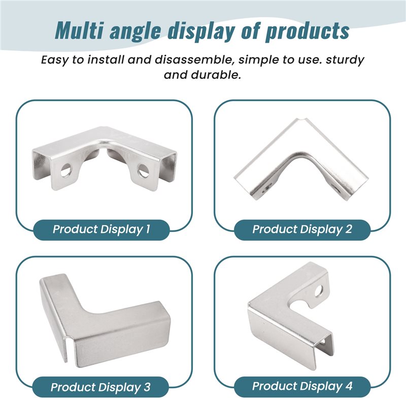 ABUI-4Pcs L Type Glass Fixing  - Furniture Hardware Types recensione e prezzo